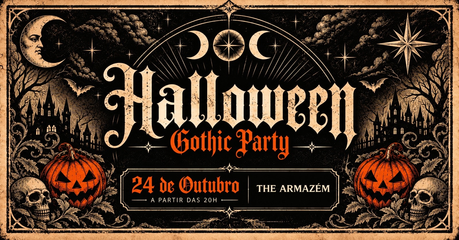 HALLOWEEN GOTHIC PARTY|24 DE OUTUBRO|20H - Anápolis, GO