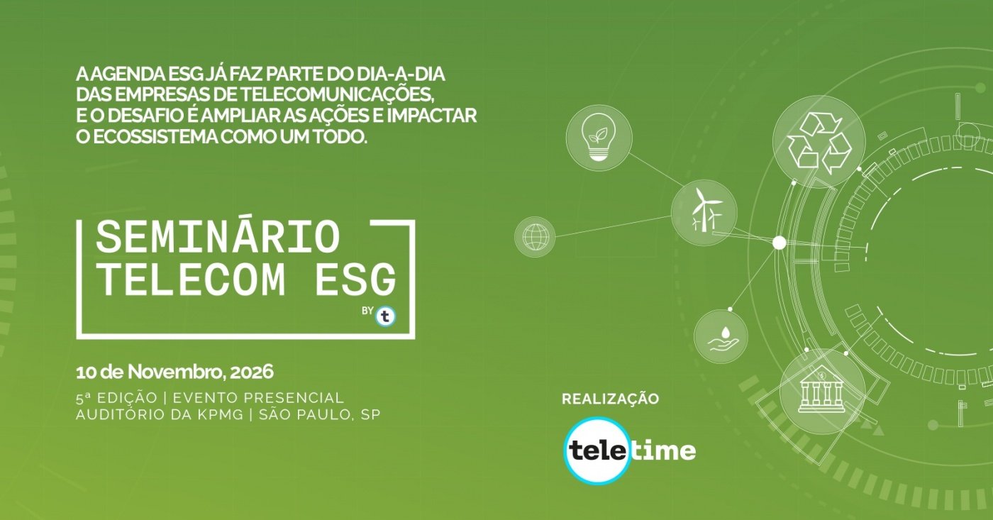 Banner do evento Telecom ESG 2026