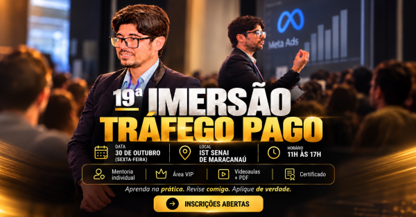 Imagem do evento 19ª Imersão de Tráfego Pago em Maracanaú