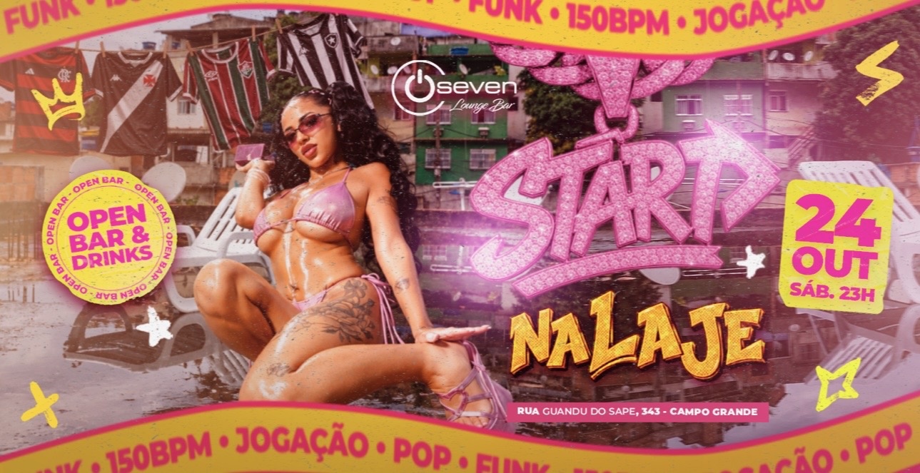 Festa START | Na Laje | Open Bar | Seven Lounge - Rio de Janeiro, RJ