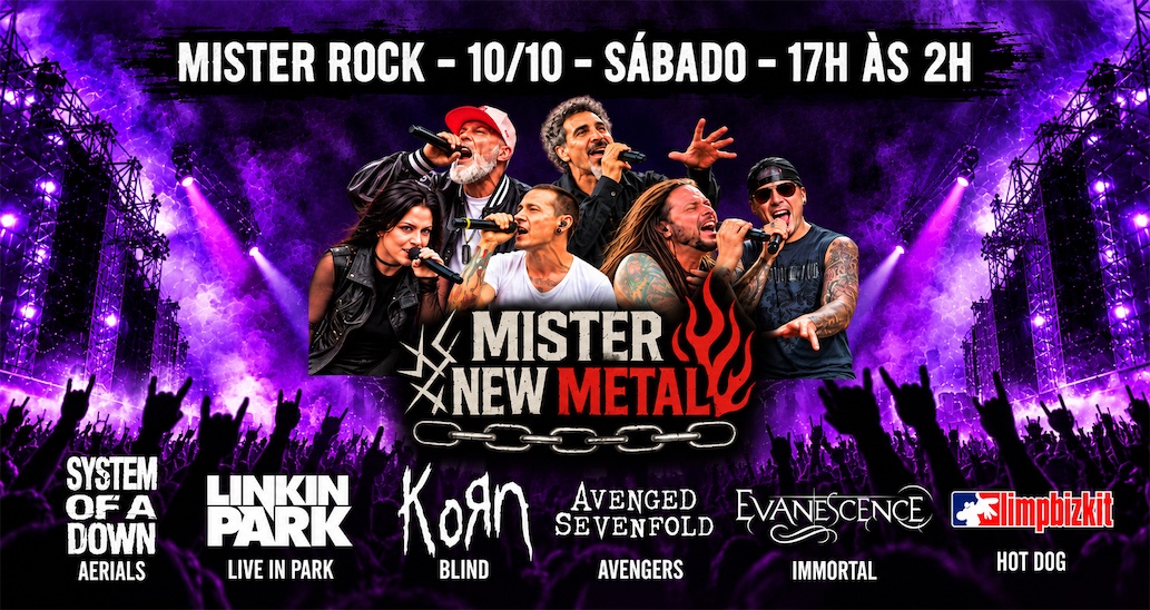 Source image — 10/10 - Mister New Metal - Linkin Park, Korn, System of down, Evanescence, Avenged e Limp Bizkit