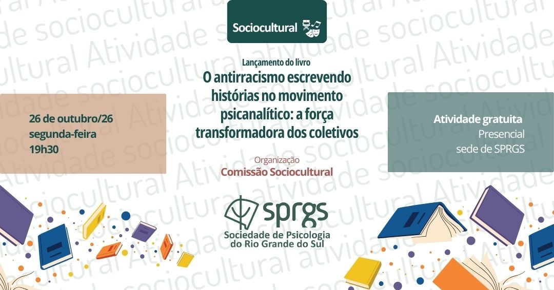 Imagem da fonte — Roda de conversa livro O antirracismo escrevendo histórias no movimento psicanalítico