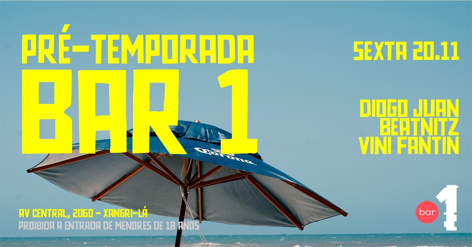 BAR 1 - SEXTA 20/11 - FERIADO - PRÉ TEMPORADA DE VERÃO - Xangri-lá, RS