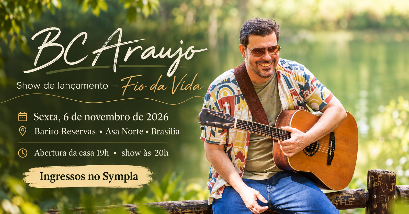 Imagem da fonte — BC Araujo Fio da Vida | Show de lançamento