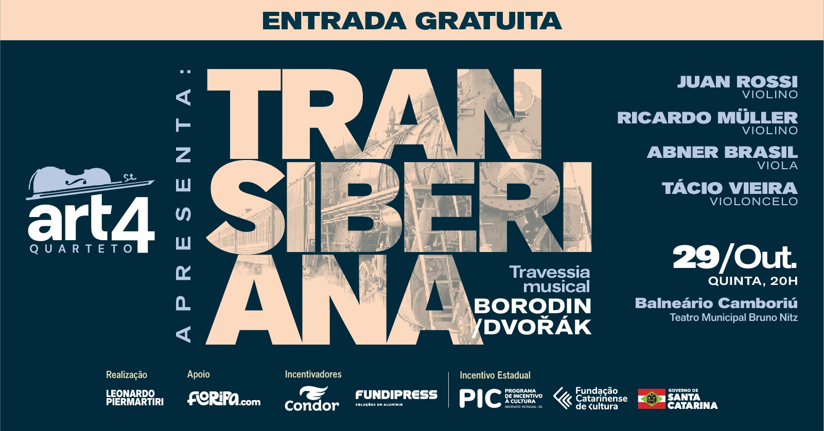 Imagen de la fuente — Quarteto de Cordas Art4 - Turnê Transiberiana