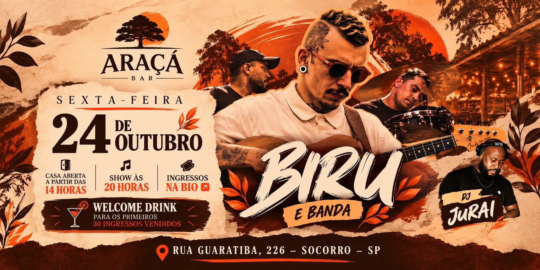 Biru e Banda no Araçá Bar - São Paulo, SP