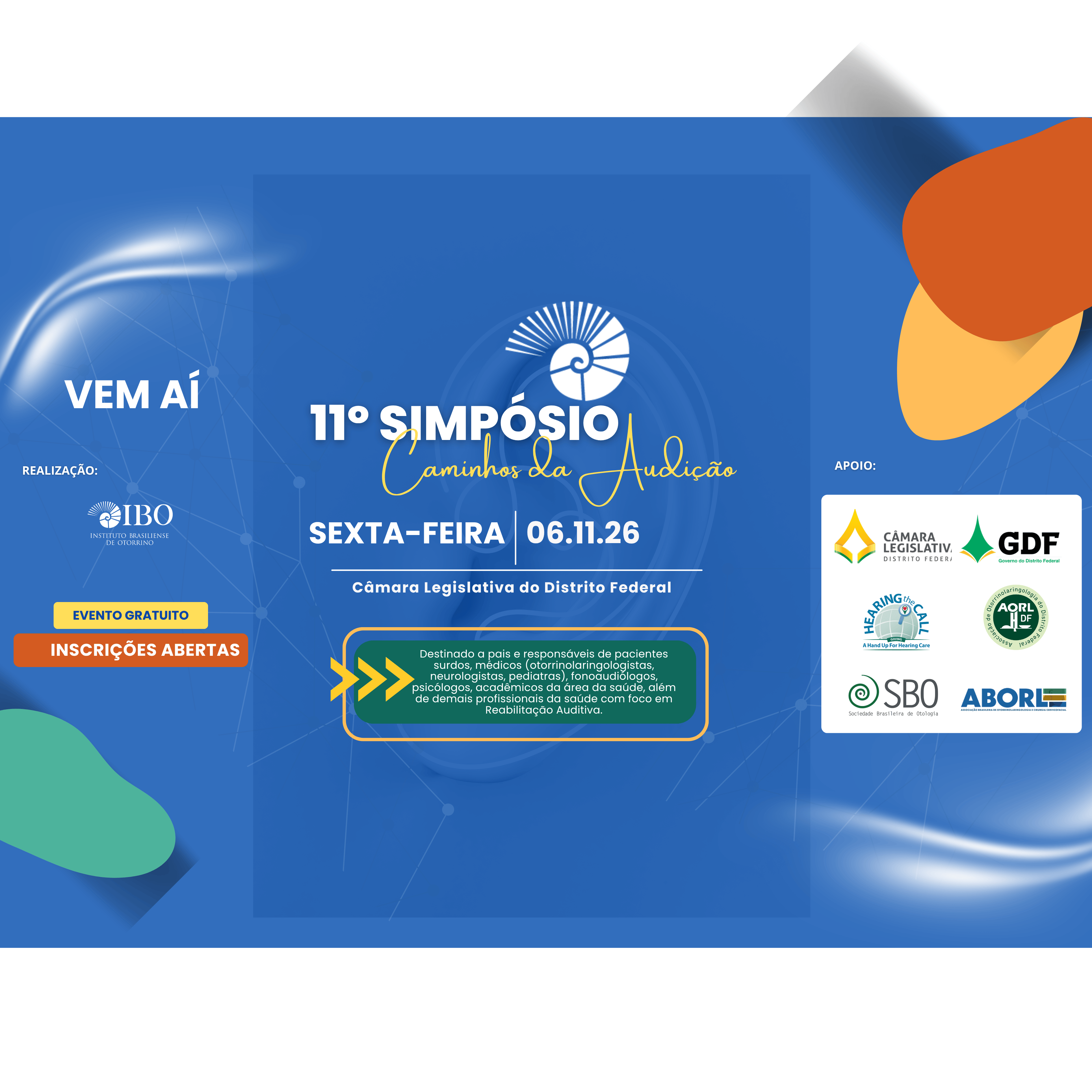Source image — 11ª Edição do Simpósio Caminhos da Audição - Semana de Prevenção e Combate à Surdez 2026