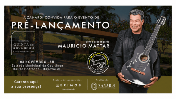 Imagem do evento Pré-Lançamento Residencial Quinta do Arvoredo com Maurício Mattar