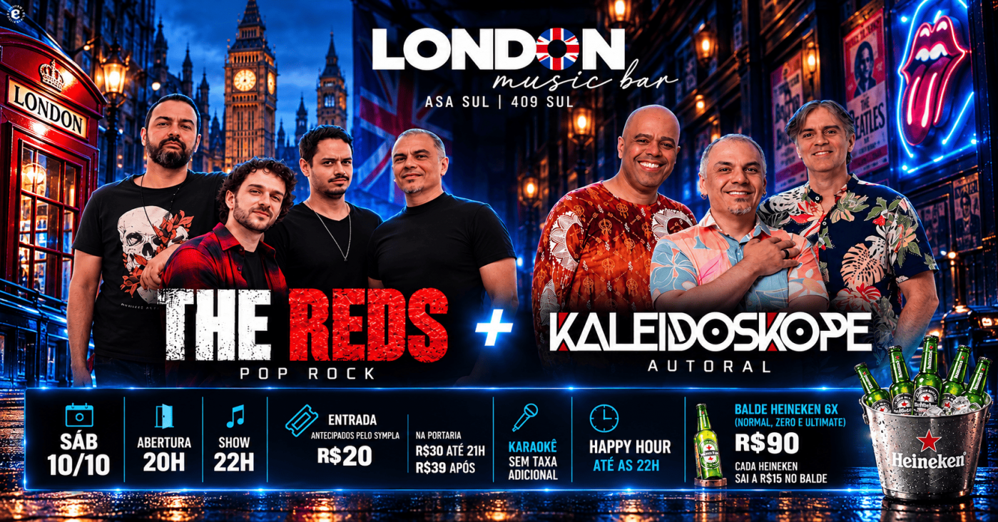 Source image — SÁBADO 10/10 | POP ROCK + AUTORAL Bandas: The Reds + Kaleidoskope @theredsbanda @kaleidoskope1