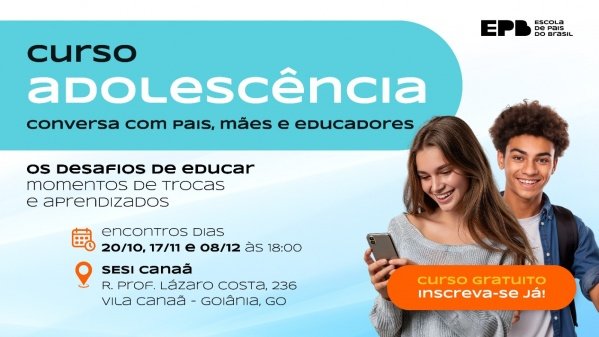 Imagem do evento CONVERSAS FASE ADOLESCÊNCIA T326042 - GOIANIA PRESENCIAL SESI CANAÃ