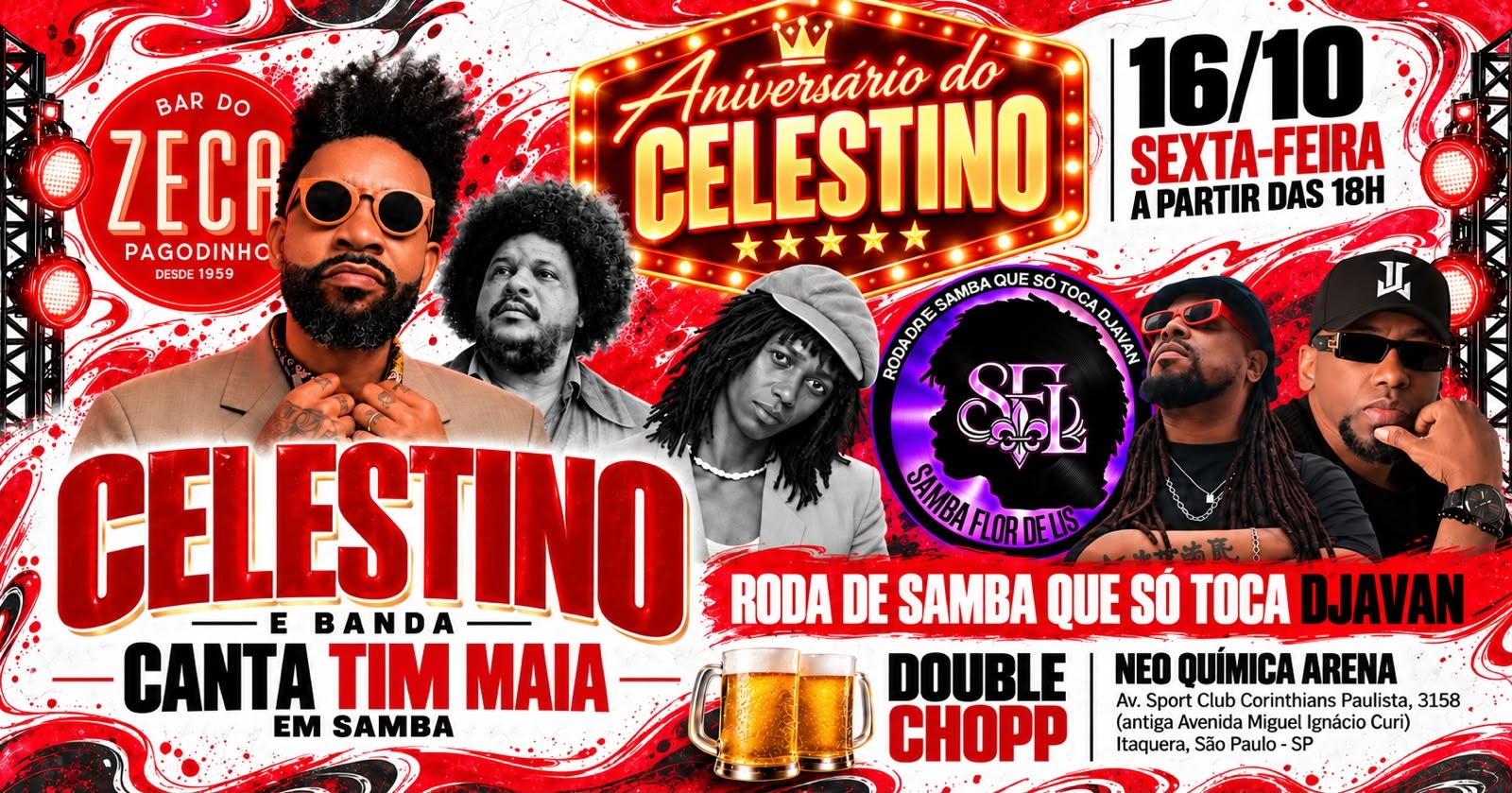Source image — Bar do Zeca - 2 Shows | Luiz Celestino | Samba Flor de Lis