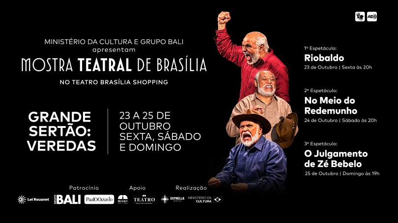 Imagem da fonte — Grande Sertão: Veredas - Riobaldo (23/10), na Mostra Teatral de Brasília