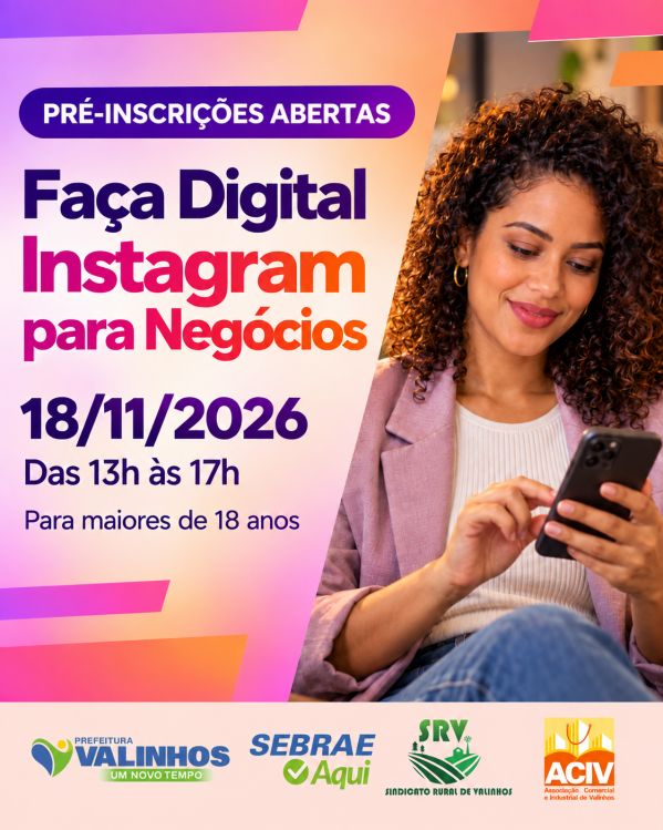 Imagem do evento Faça Digital: Instagram para Negócios