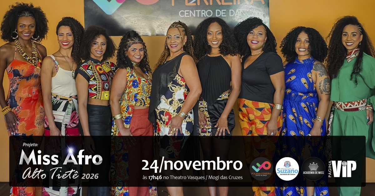 Cerimônia do Projeto Miss Afro Alto Tietê 2026