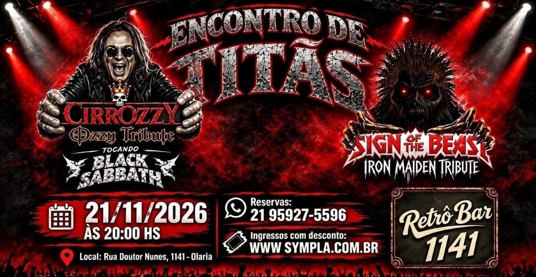 出典の画像 — ENCONTRO DE TITÃNS - CIRROZZY & SING of the BEAST - RETRÔ BAR 1141