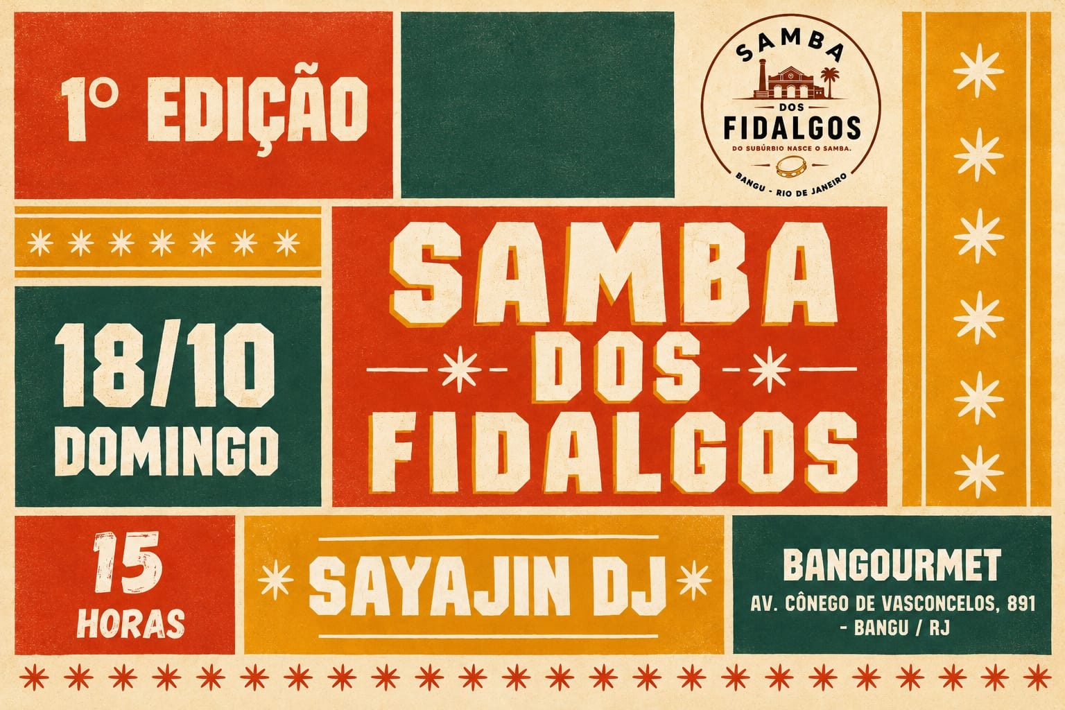 Samba dos Fidalgos  -  1ª edição - Rio de Janeiro, RJ