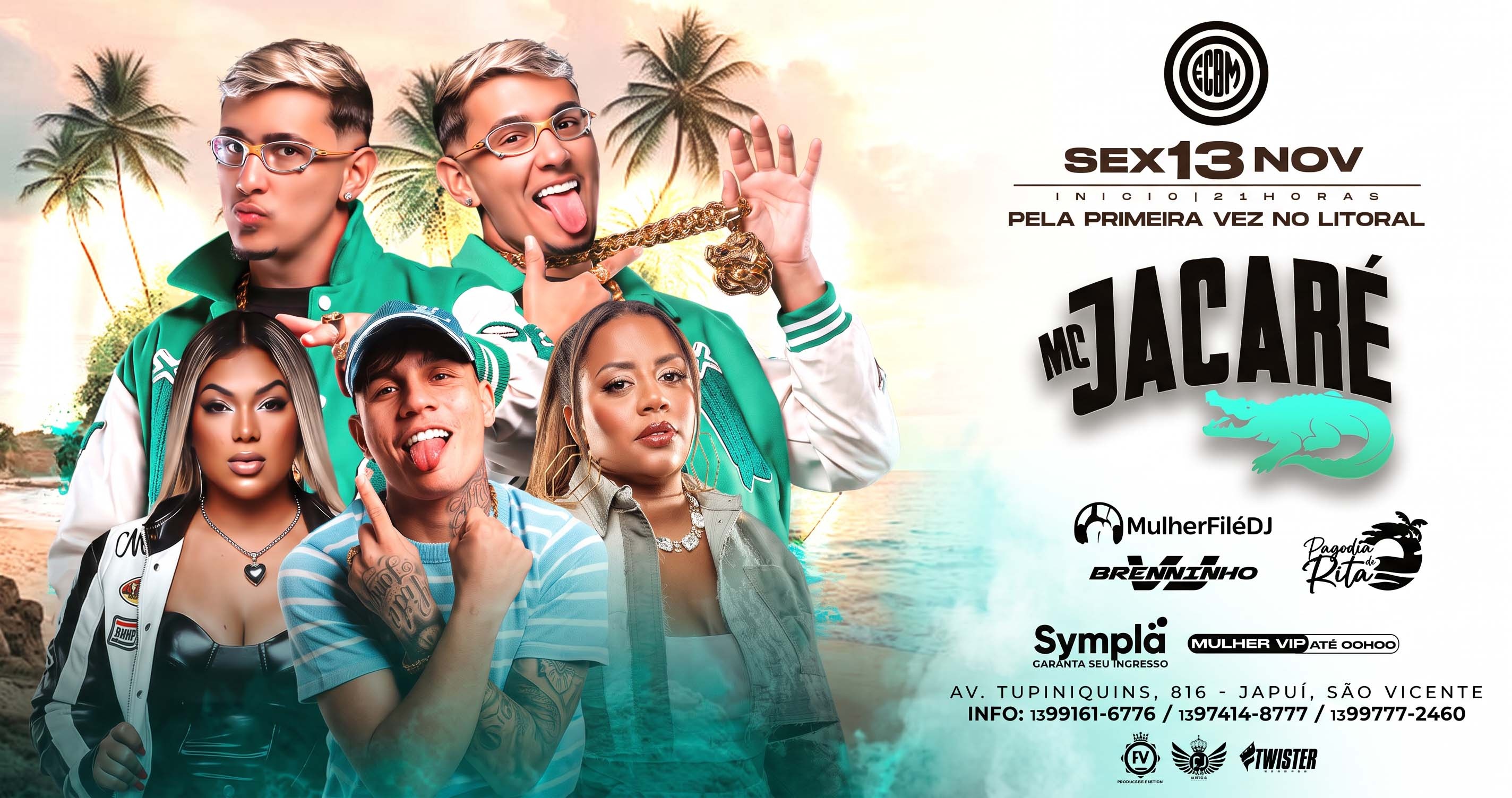 MC JACARÉ EM SÃO VICENTE 13/11 - Praia Grande, SP