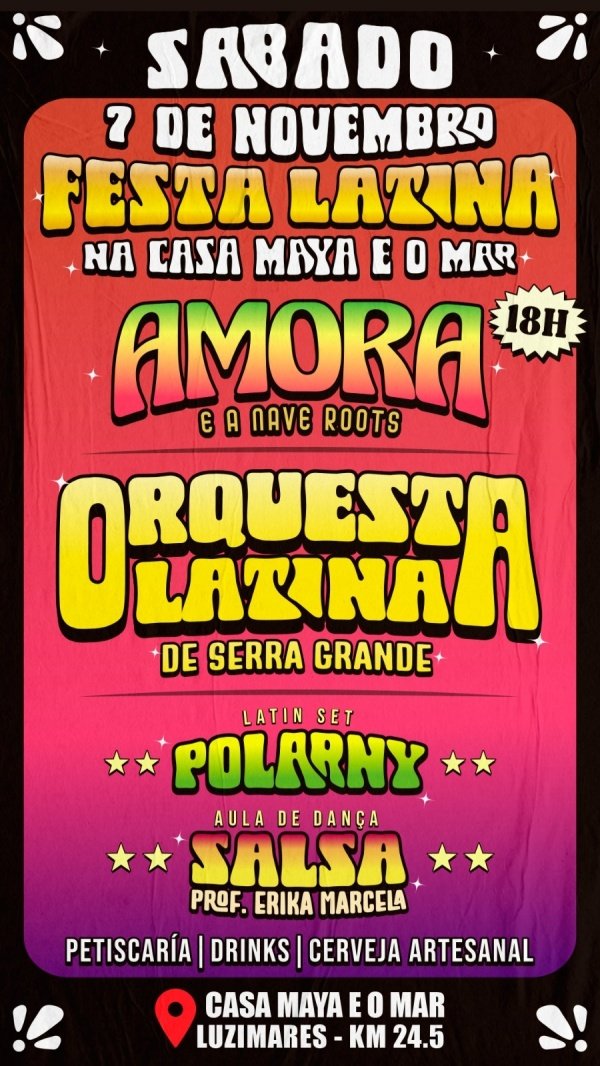 Imagem do evento Festa Latina na Casa Maya e o Mar