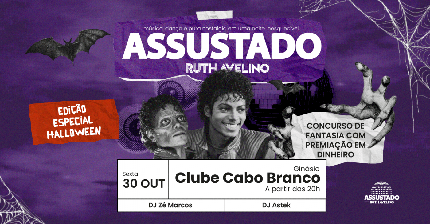 Imagem da fonte — Assustado Ruth Avelino - Halloween 30 outubro