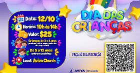 Imagem do evento Dia das Crianças AVIVA WORLD CHURCH