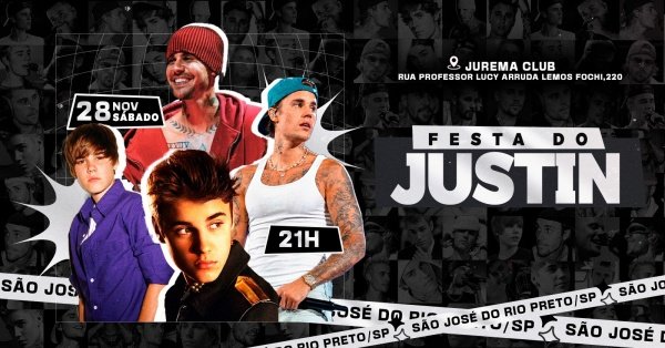 Imagem do evento Festa do Justin em São José do Rio Preto/SP @ SÓ TOCA POP