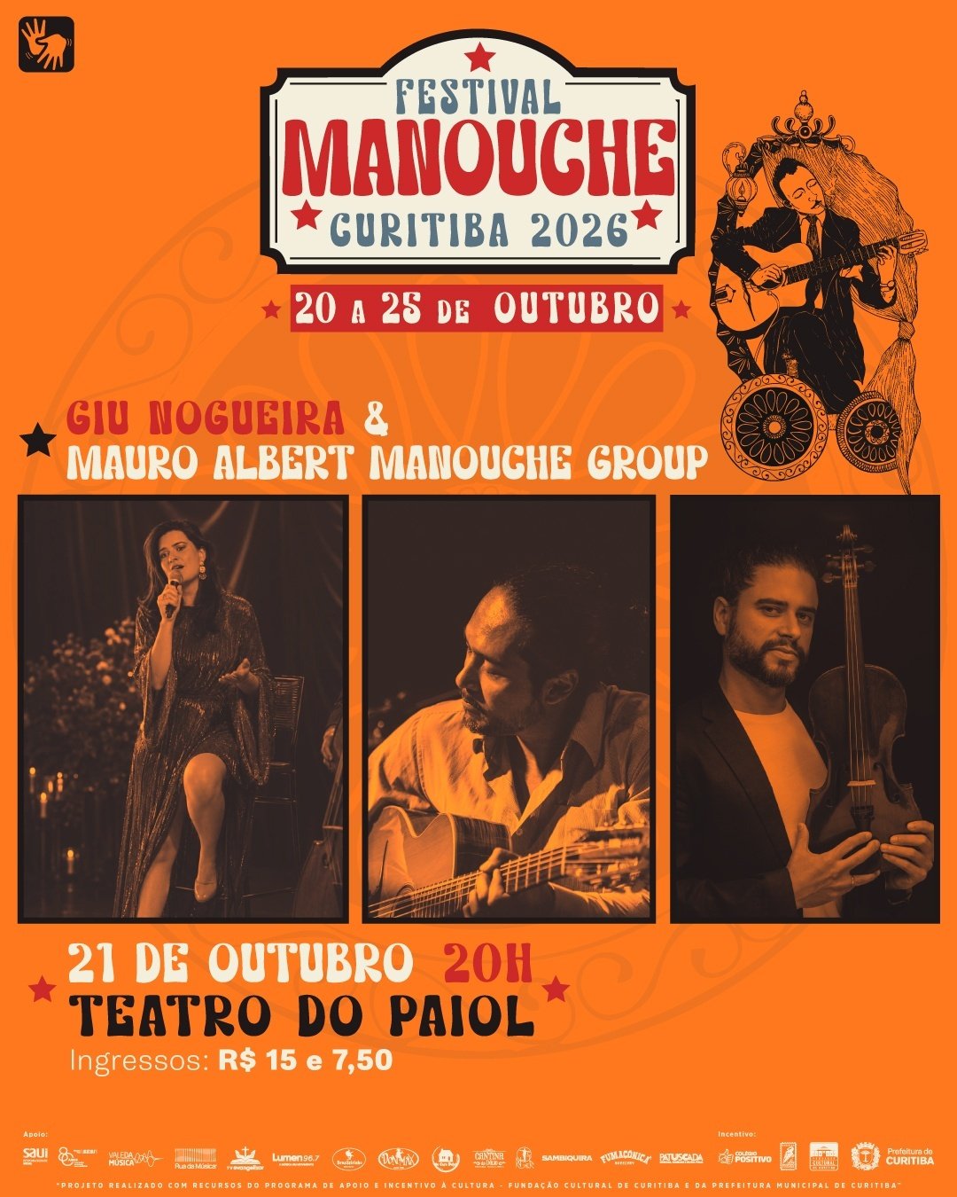 Source image — Festival Manouche Curitiba 2026 - Giu Nogueira e Mauro Albert Manouche Group [Tradução em Libras]