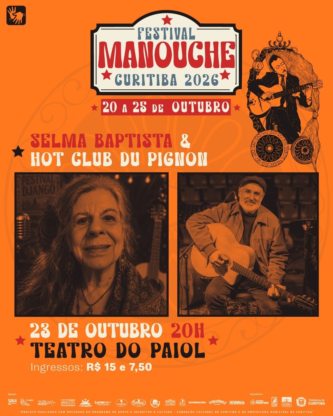 Source image — Festival Manouche Curitiba 2026 - Selma Baptista e Hot Club du Pignon [Tradução em Libras]