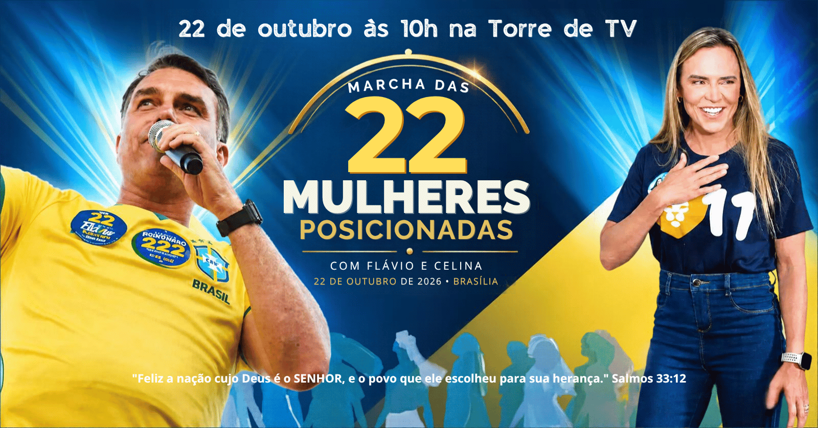 Imagem da fonte — MARCHA DAS 22 MULHERES POSICIONADAS