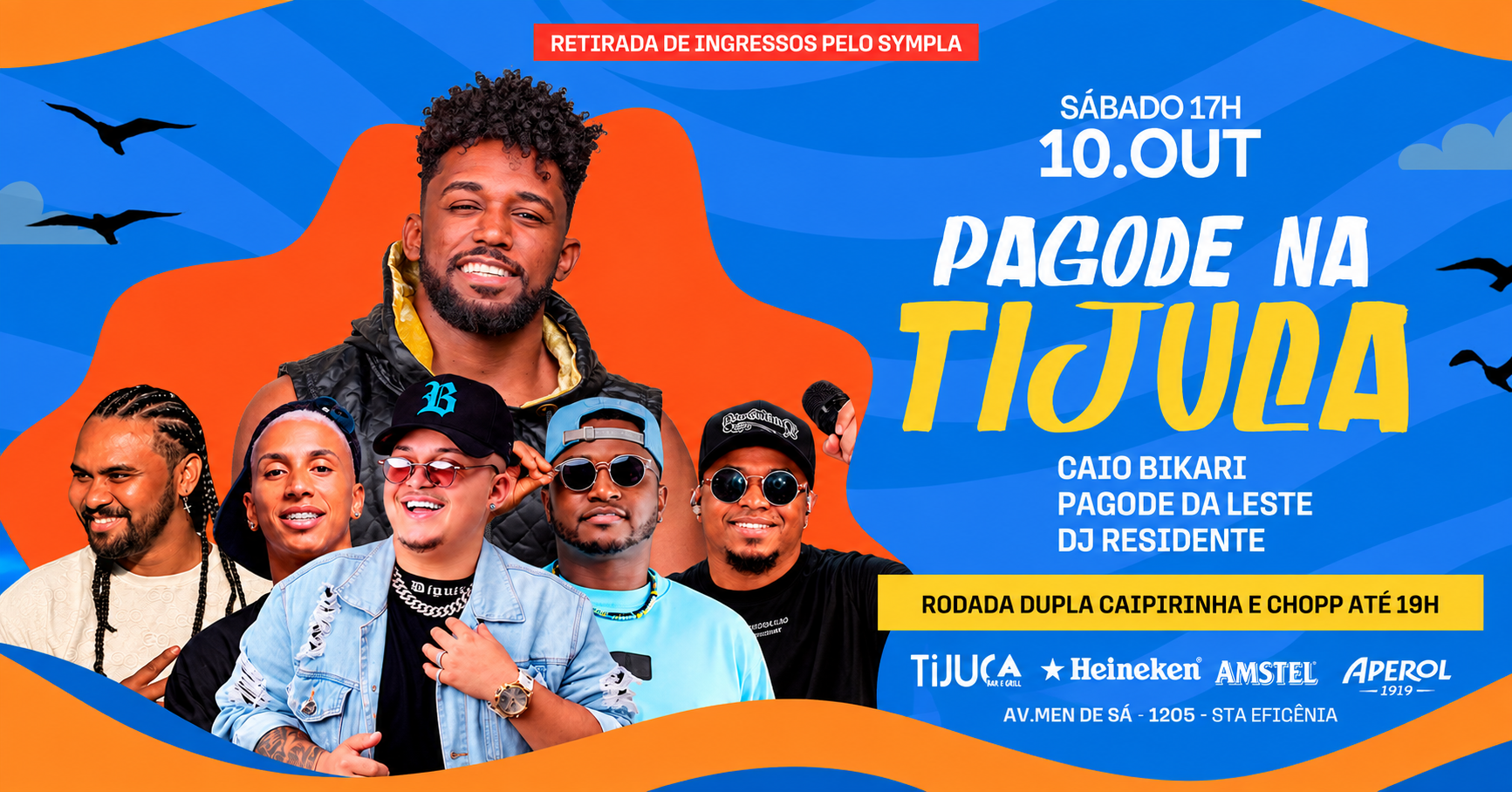 Imagem da fonte — PAGODE NA TIJUCA | CAIO BIKARI + PAGODE DA LESTE | SABADO | 10.10
