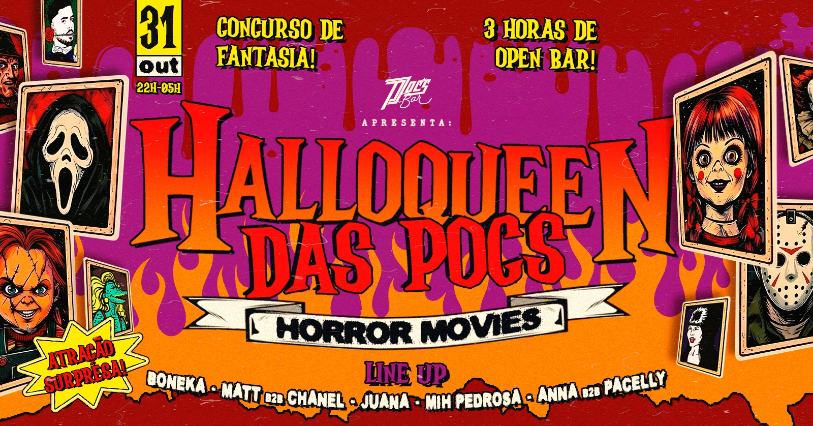 HALLOWEEN DAS POCS -31/10 HORROR MOVIES - Caruaru, PE