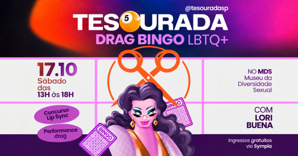 Imagem do evento Tesourada Drag Bingo