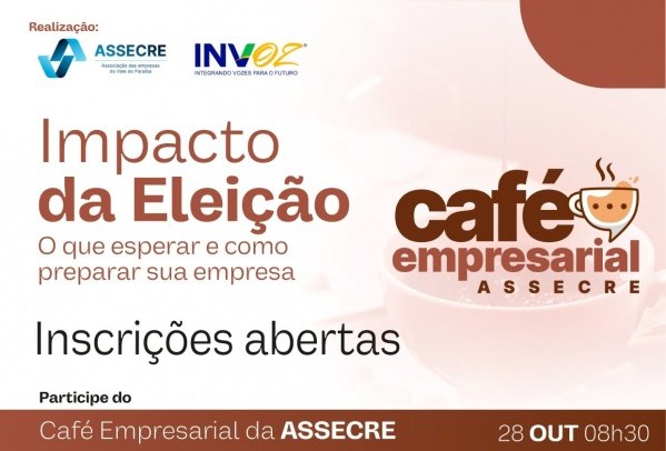 Imagem do evento Café Empresarial - Impacto da Eleição: O que esperar e como preparar sua empresa