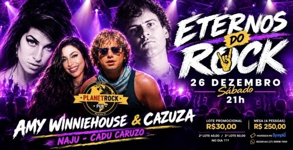 Imagem do evento Amy WinnieHouse e Cazuza em São Mateus