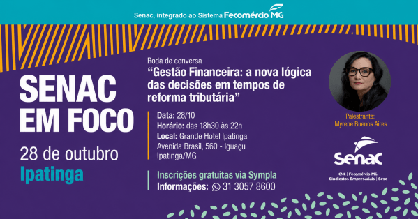 Imagem do evento Senac em Foco -  Ipatinga