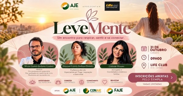 Imagem do evento LEVEMENTE  um encontro para respirar, sentir e se conectar.