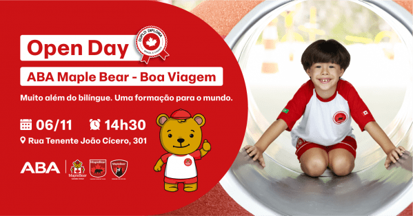 Imagem do evento Open Day - Novembro| ABA Maple Bear - Boa Viagem 