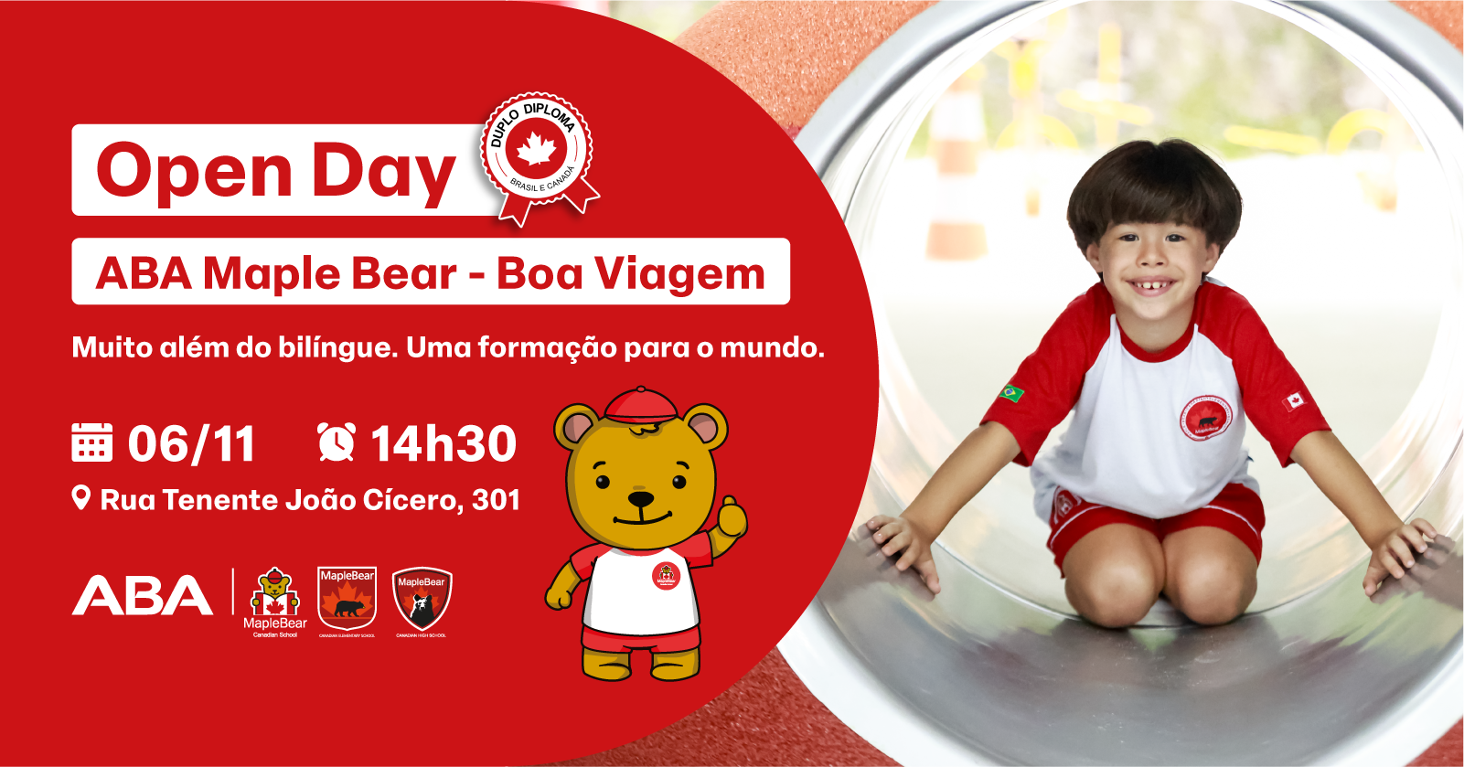 Image de la source — Open Day - Novembro| ABA Maple Bear - Boa Viagem
