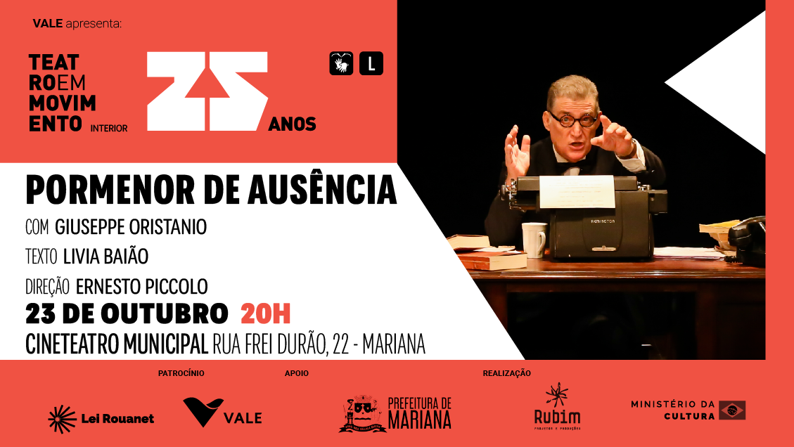 Pormenor de Ausência com Giuseppe Oristanio