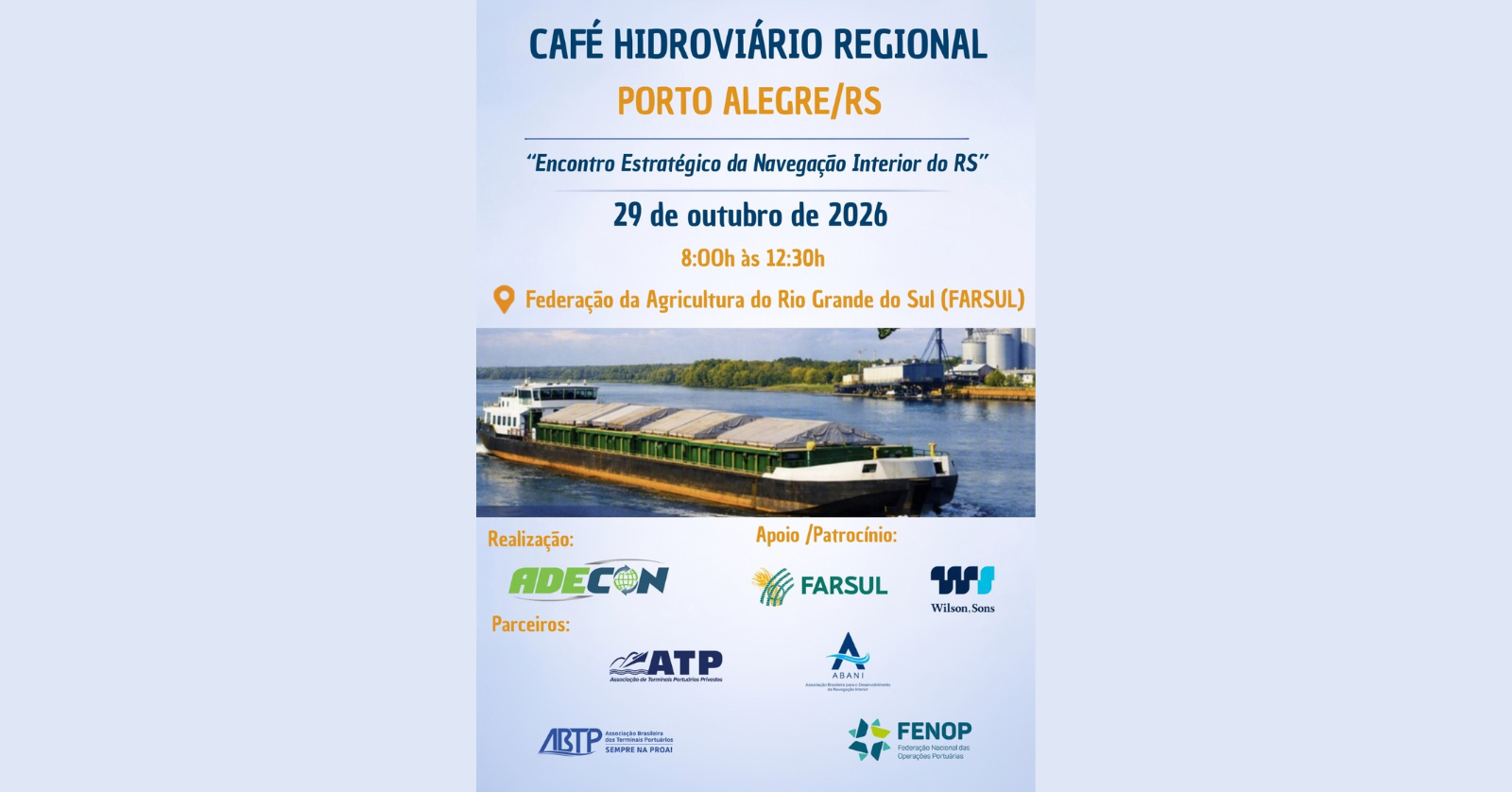 Source image — Café Hidroviário Regional - Encontro Estratégico da Navegação Interior do RS