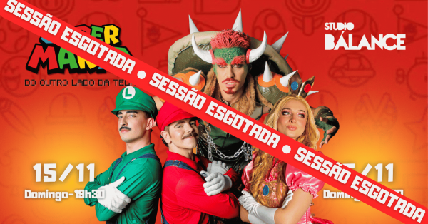 Imagem do evento ESPETÁCULO DE DANÇA SUPER MARIO - DO OUTRO LADO DA TELA | DOMINGO 19H30