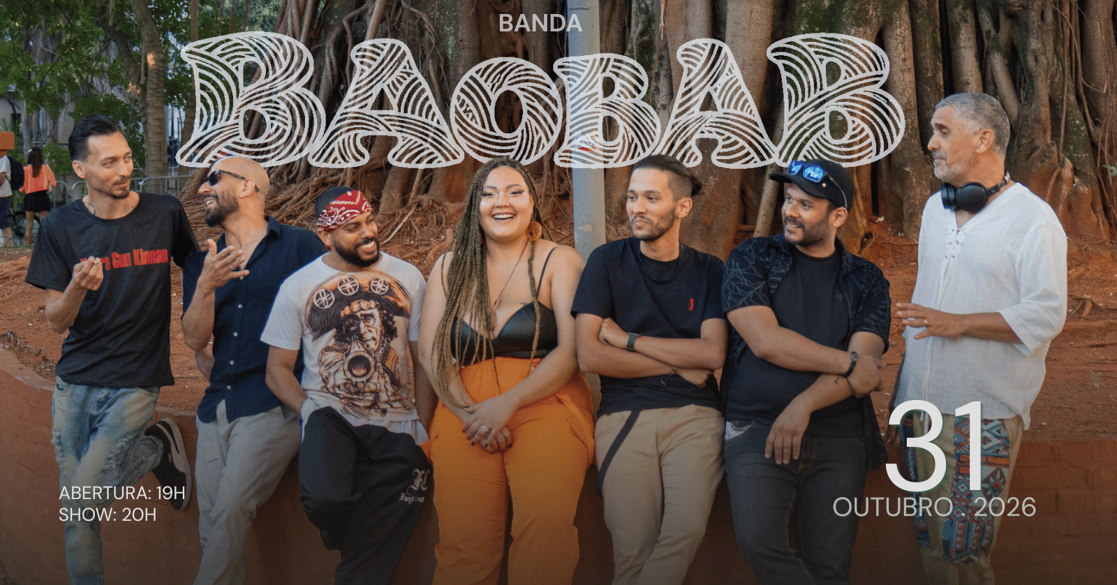 Palco Ovy Ayvu apresenta Banda Baobab . Música Preta Autoral - São Paulo, SP