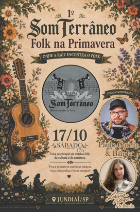 1º SomTerrâneo - Folk na Primavera - Jundiaí, SP