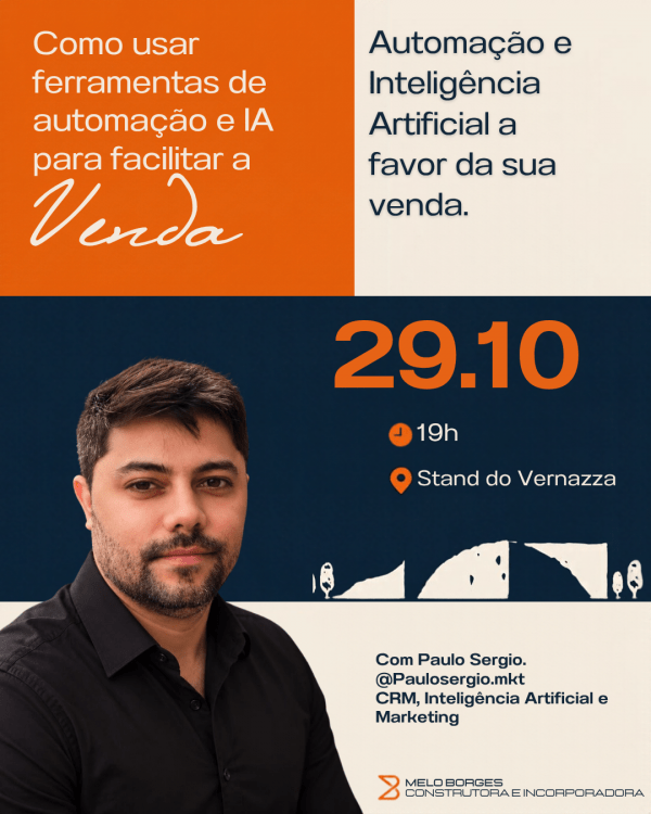 Imagem do evento Automação e Inteligência Artificial a favor da sua venda.