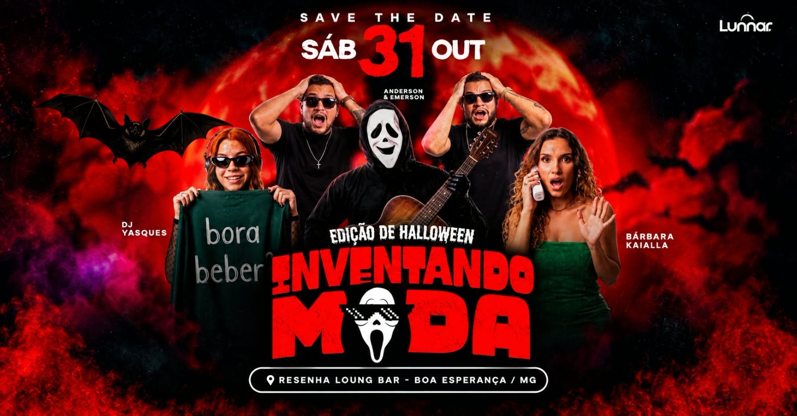 INVENTANDO MODA - RESENHA LOUNG BAR - Boa Esperança, MG