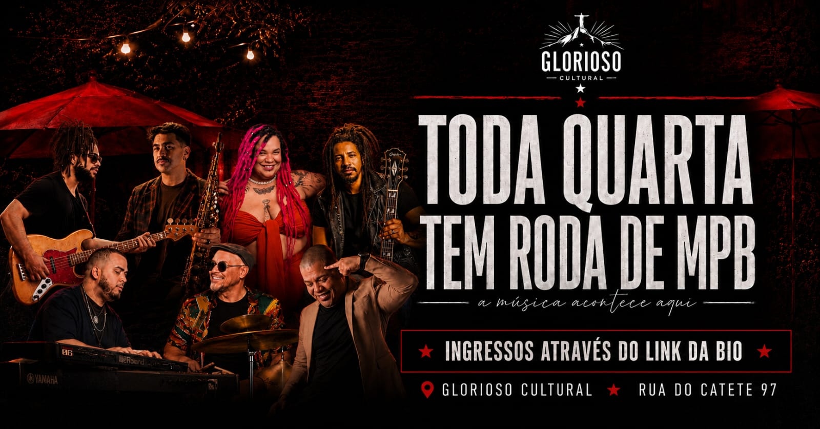 RODA MPB NO GLORIOSO - Rio de Janeiro, RJ