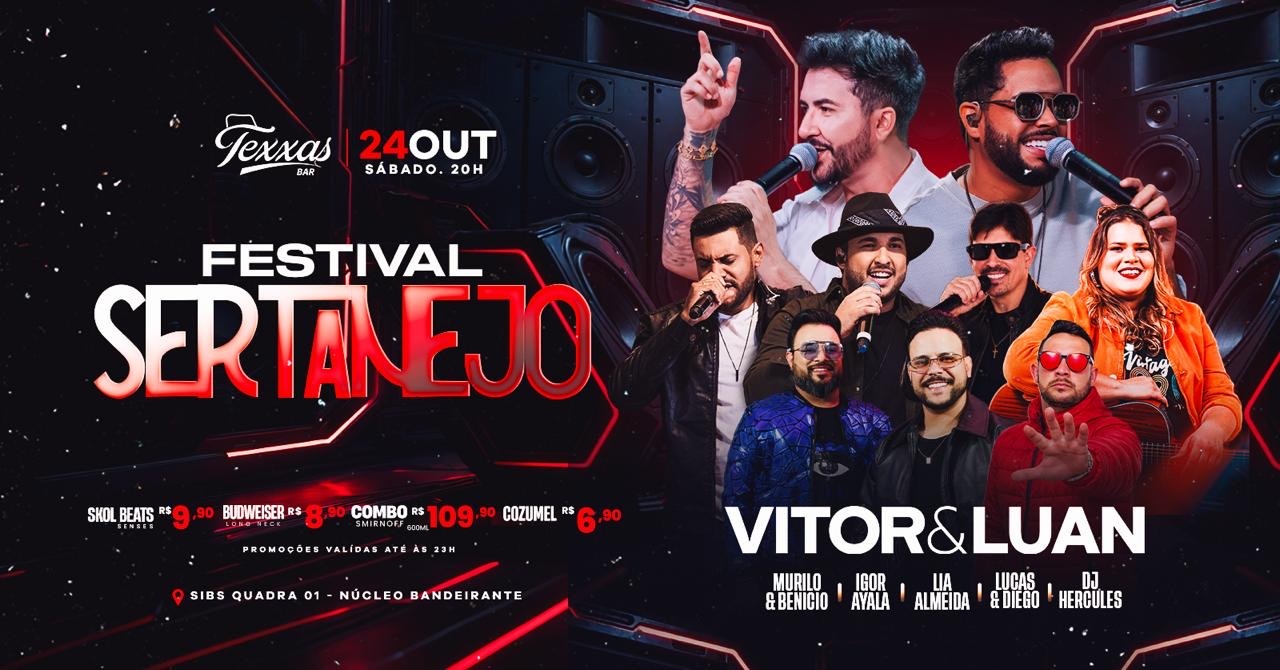 Bild der Quelle — TEXXAS BAR | VITOR e LUAN - SÁBADO | MURILO e BENÍCIO e CONVIDADOS - DJ HERCULES