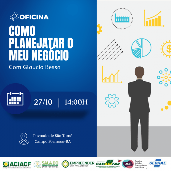 Imagem do evento OFICINA: COMO PLANEJAR O MEU NEGÓCIO