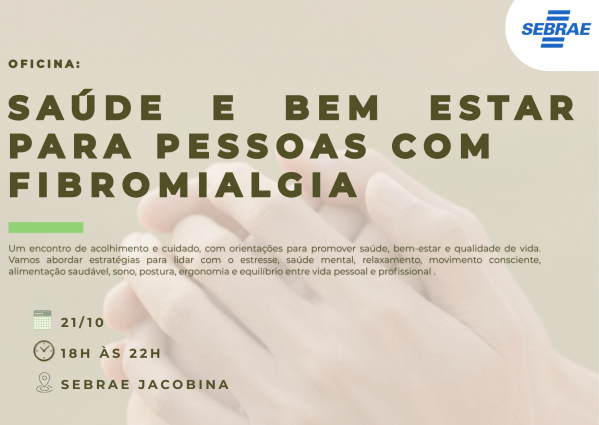 Imagem do evento Oficina: Saúde e Bem-Estar para Pessoas com Fibromialgia