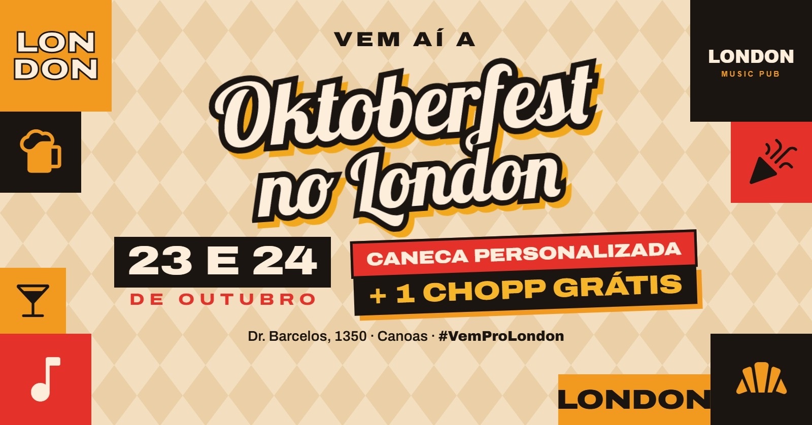 OKTOBERFEST LONDON 23 & 24 OUTUBRO - Canoas, RS