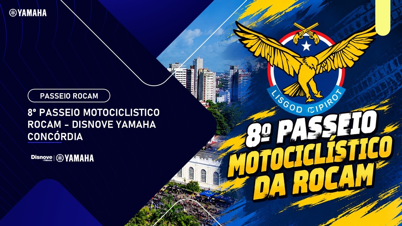Image de la source — 8º PASSEIO MOTOCICLISTICO ROCAM - DISNOVE YAMAHA CONCÓRDIA